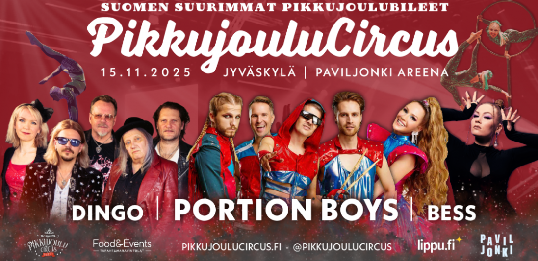 PikkujouluCircus AREENAPAKETTI 15.11.2025, sulkeutuu ke 12.11 klo.23