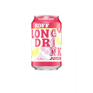 Koff Long Drink Juiced vadelma-sitruuna