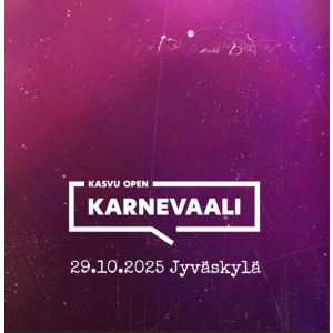 Kasvu Open Karnevaali 29.10.2025, tilaus sulkeutuu 23.10.2025