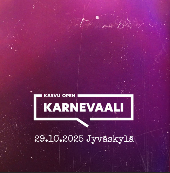 Kasvu Open Karnevaali 29.10.2025, tilaus sulkeutuu 23.10.2025